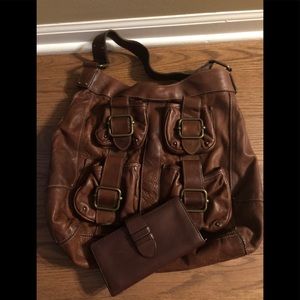 Banana Republic Ashbury Cognac Hobo Purse